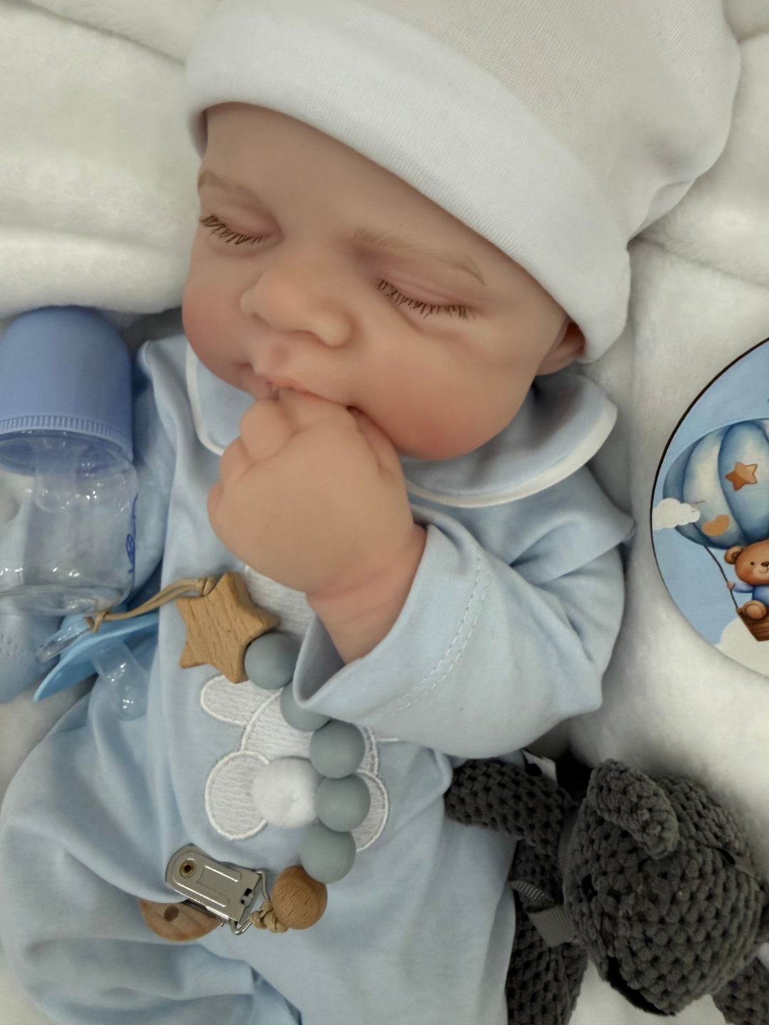 Cloudy Cuddle Silicone Boy 18 inch / 7 lbs