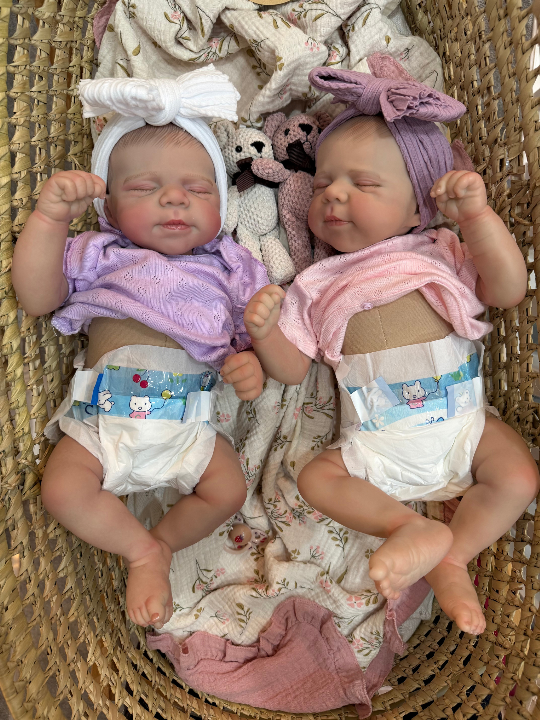 Tender Moments 48cm / 18 inch Cloth Girl Twins
