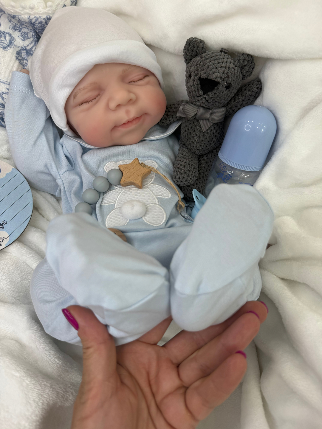 Cloudy Cuddle Silicone Boy 18 inch / 7 lbs