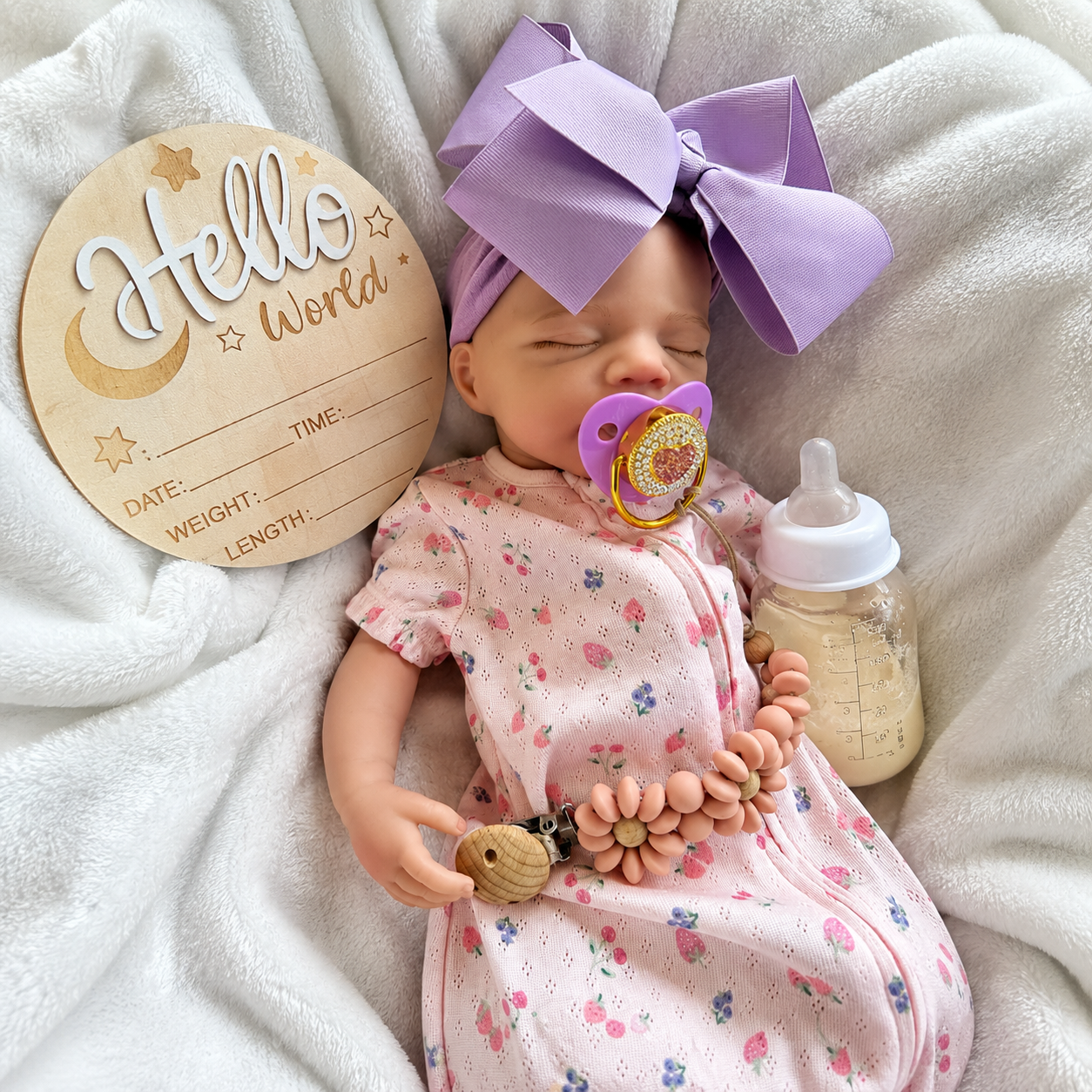 Lavender Lullaby Silicone Girl 18inches / 45cm