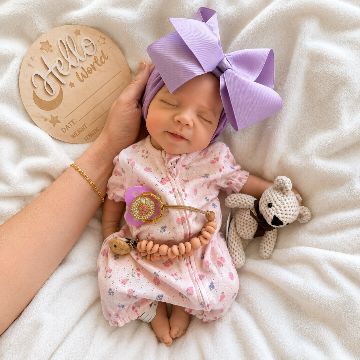 Lavender Lullaby Silicone Girl 18inches / 45cm