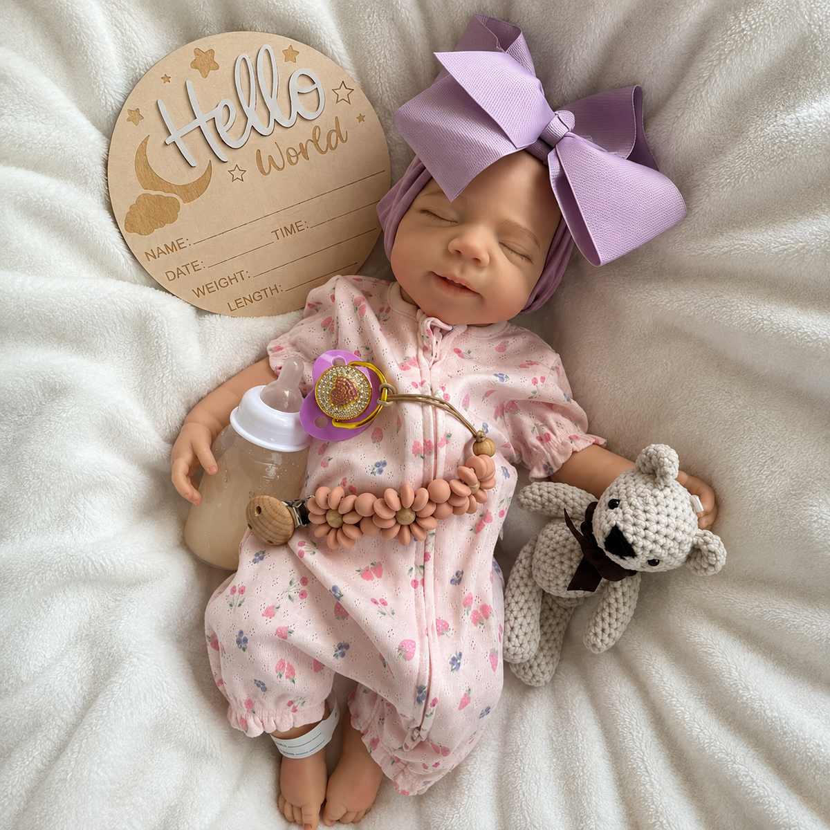 Lavender Lullaby Silicone Girl 18inches / 45cm