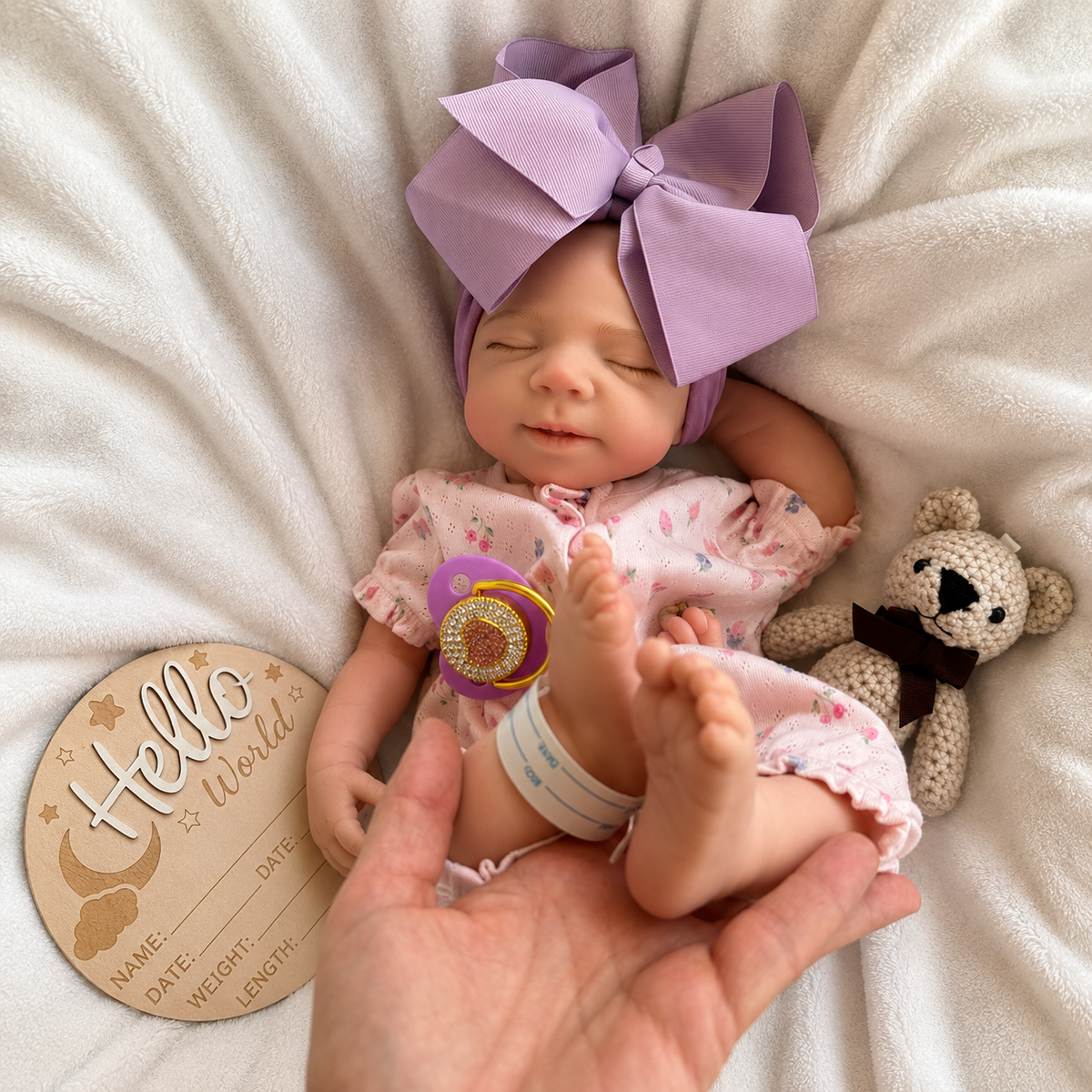 Lavender Lullaby Silicone Girl 18inches / 45cm