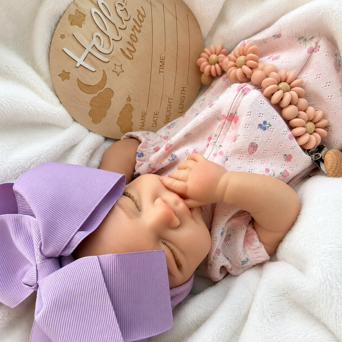 Lavender Lullaby Silicone Girl 18inches / 45cm