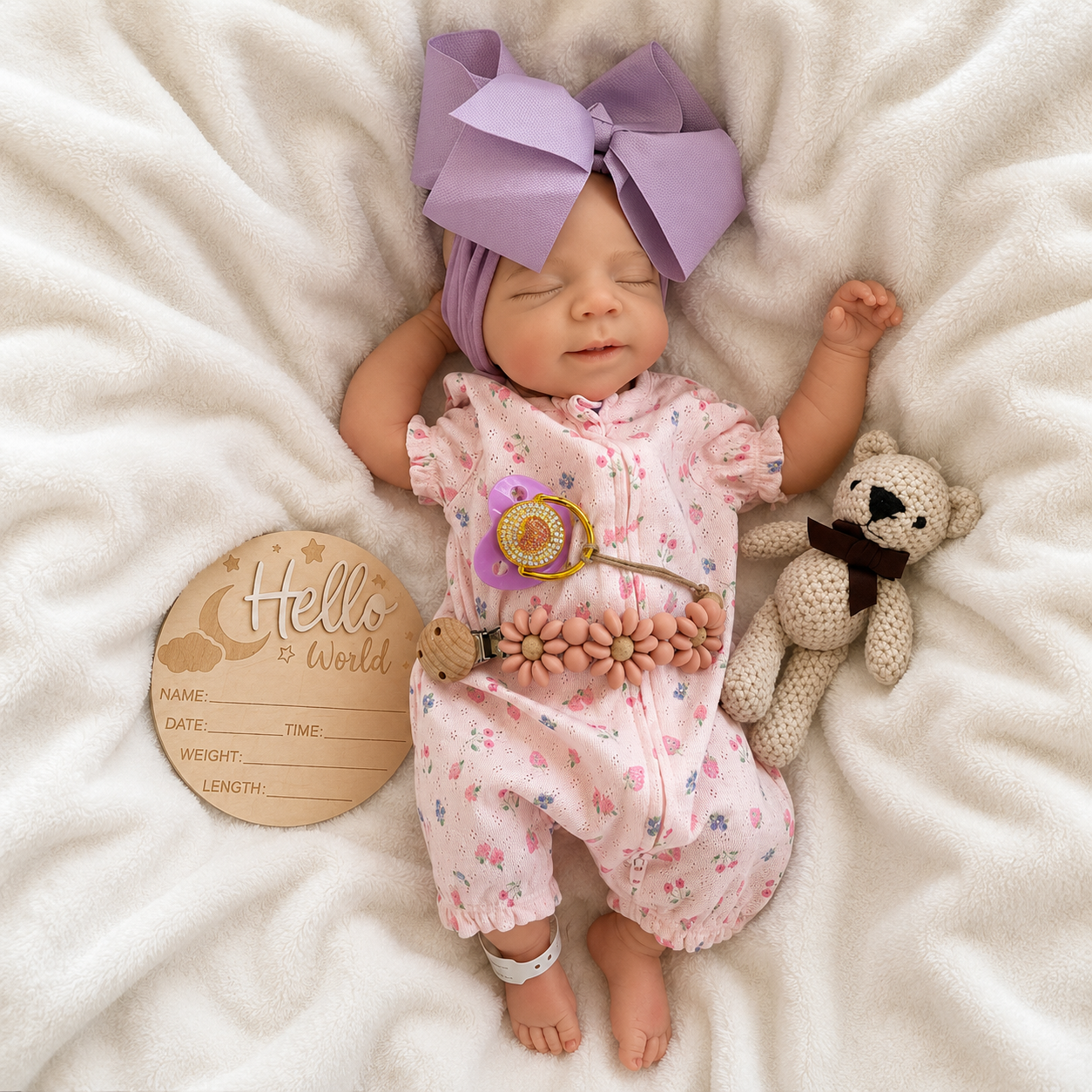 Lavender Lullaby Silicone Girl 18inches / 45cm