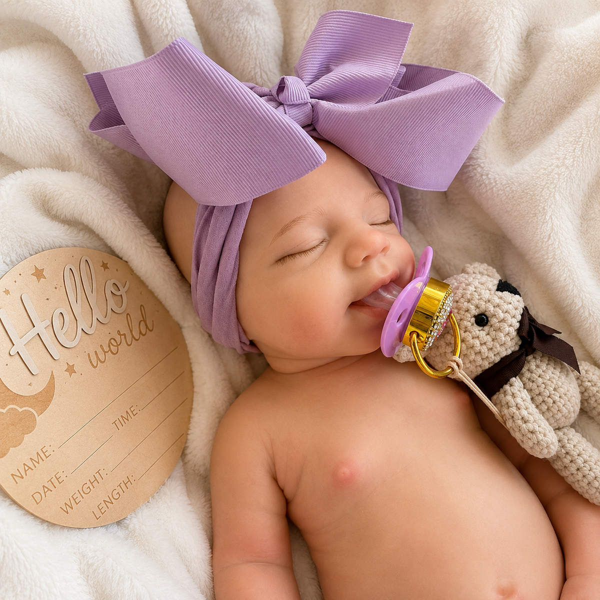 Lavender Lullaby Silicone Girl 18inches / 45cm